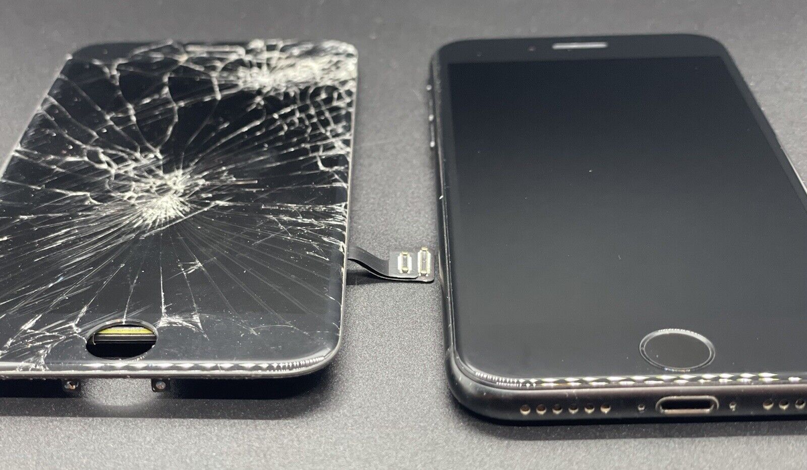 Broken LCD Screen Phone