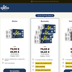 SX66 Male Enhancement Capsules Netherlands