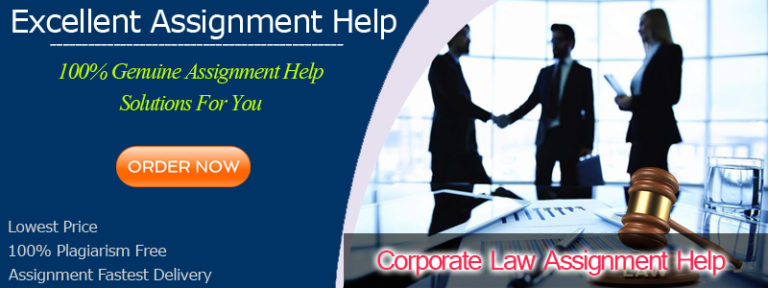 Corporate Law Assignment Help providing by master writers