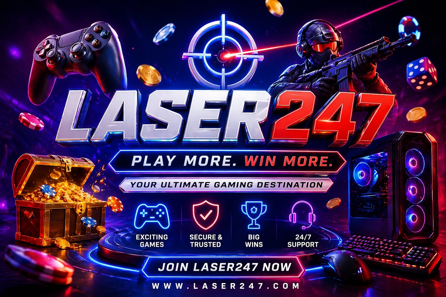 Get rewarded for every move with laser247 club and elevate your play 🏅