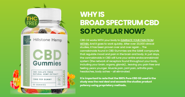 Hillstone Hemp CBD Gummies Original Products
