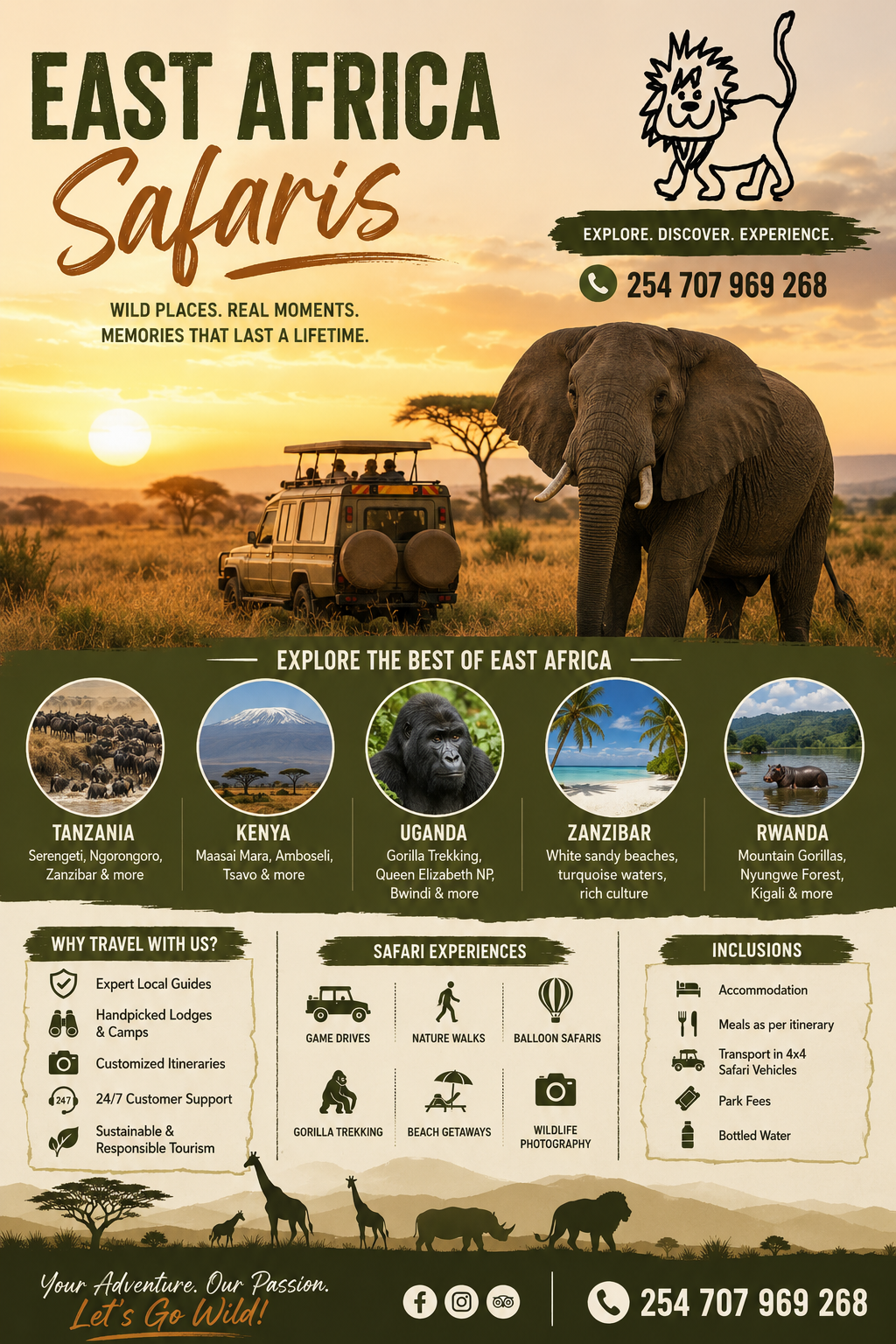 How East Africa Safaris Create Unforgettable Wildlife and Coastal Adventures
