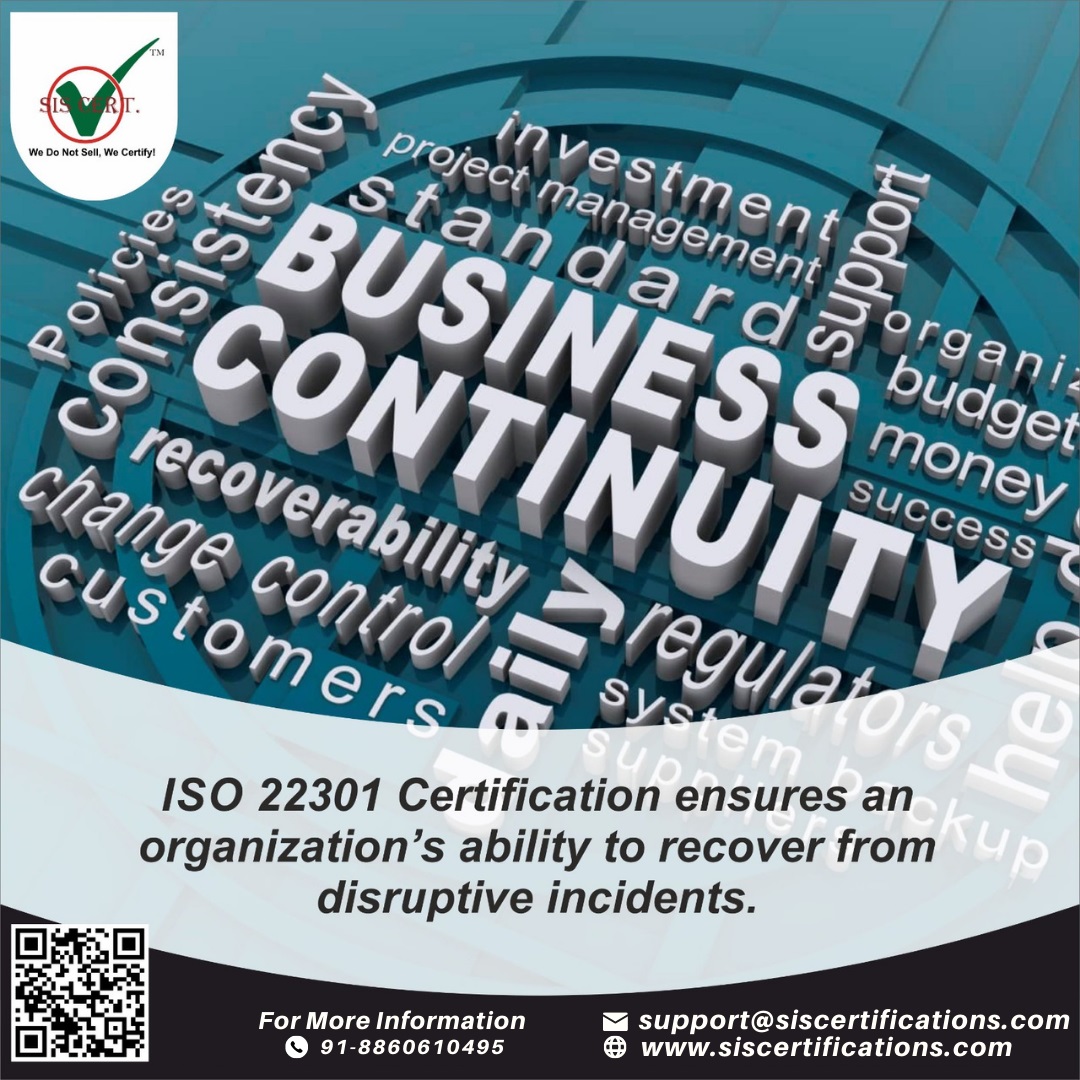 How to get ISO 22301 Certification ?