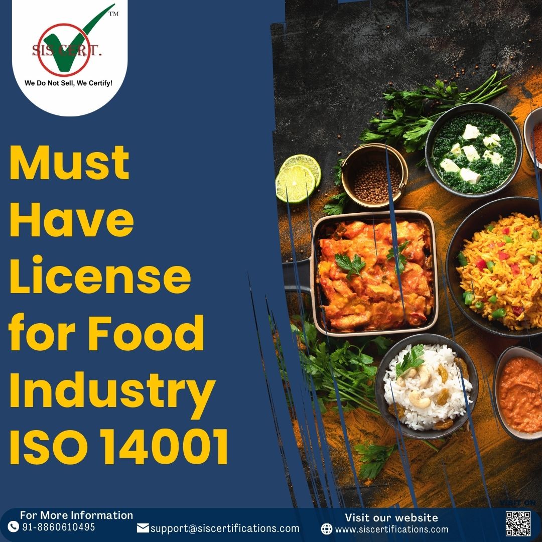 Must Have License for Food Industry - SIS Certifications