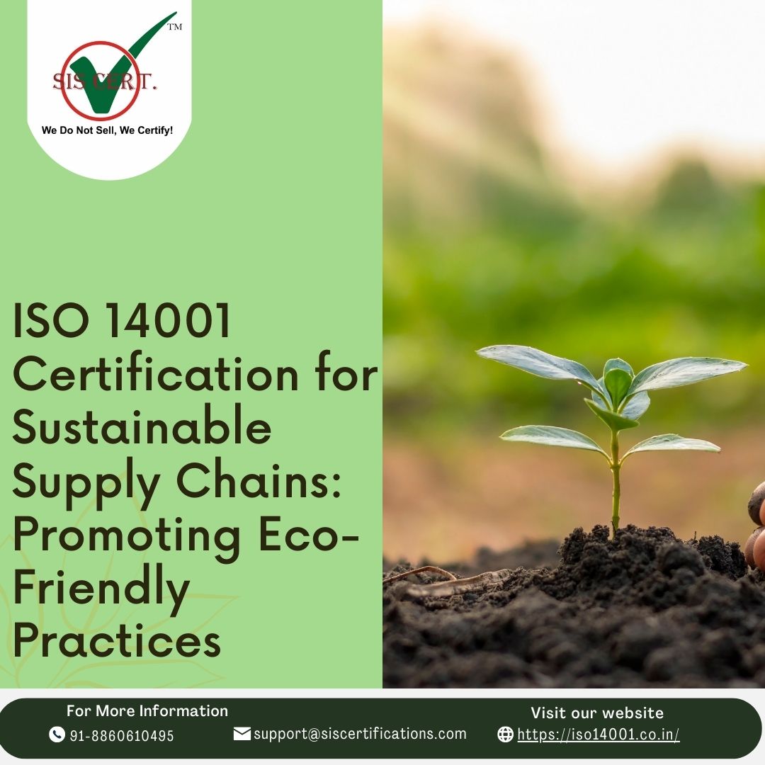 ISO 14001 Certification for Sustainable Supply Chains: Promoting Eco-Friendly Practices