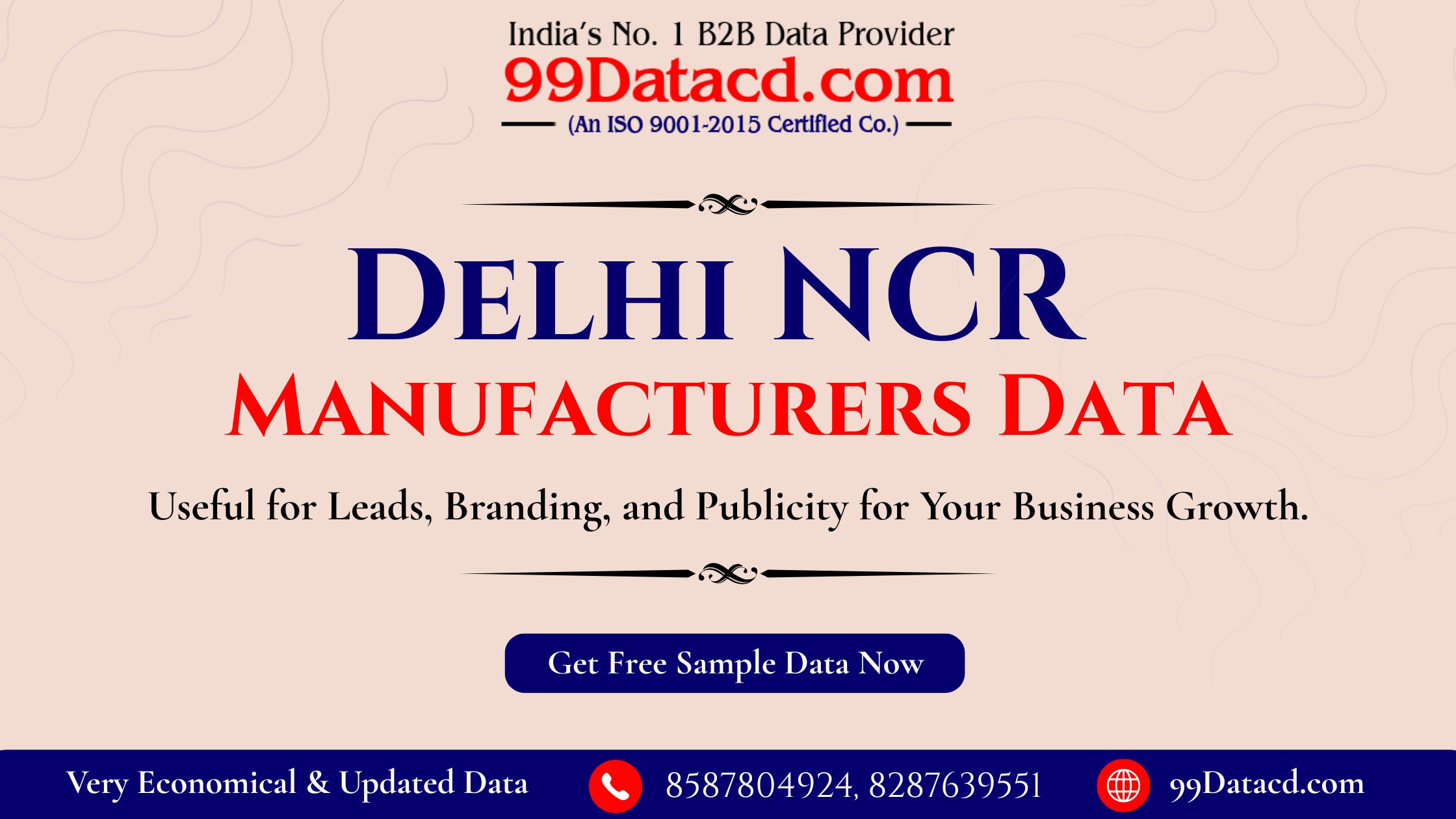 Delhi NCR Manufacturers Data for B2B Leads