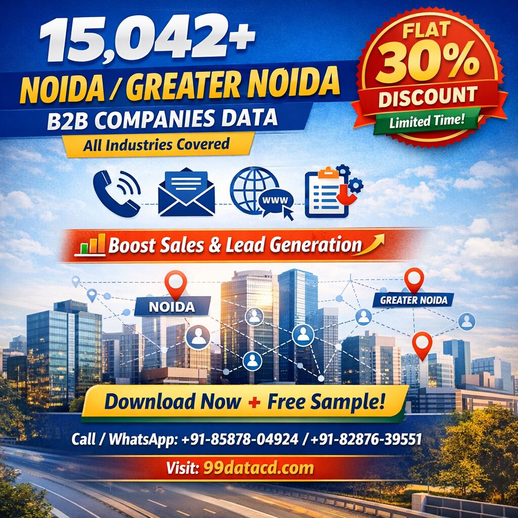Get Noida Companies List for B2B Sales