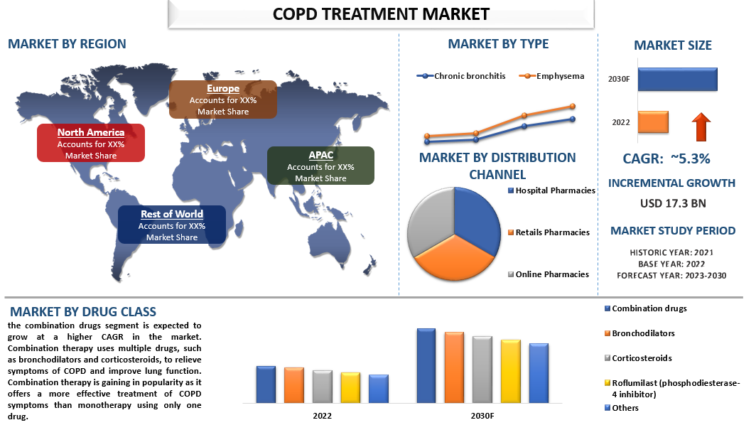 COPD Treatment Market Size, Share, Growth & Forecast to 2030