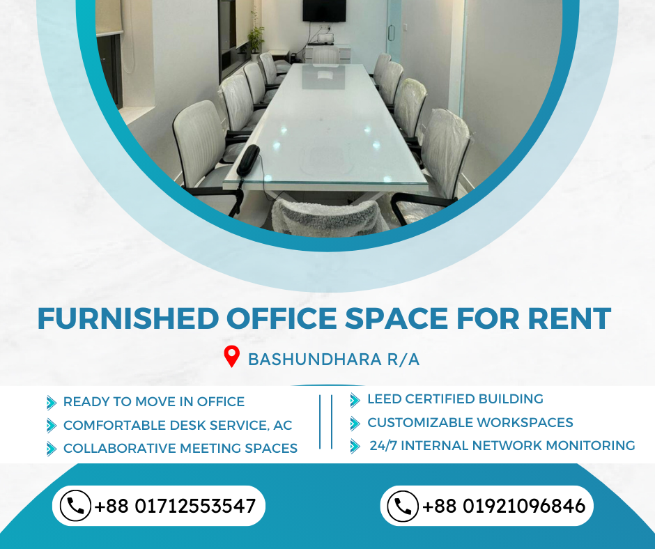 Furnished Office Rental Opportunities in Bashundhara R/A