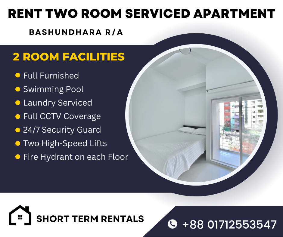 Two-Room Furnished Serviced Apartments Available