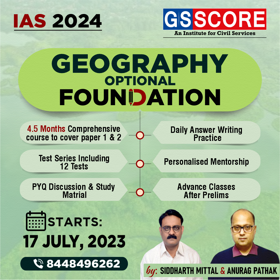 Geography Optional Foundation Course 