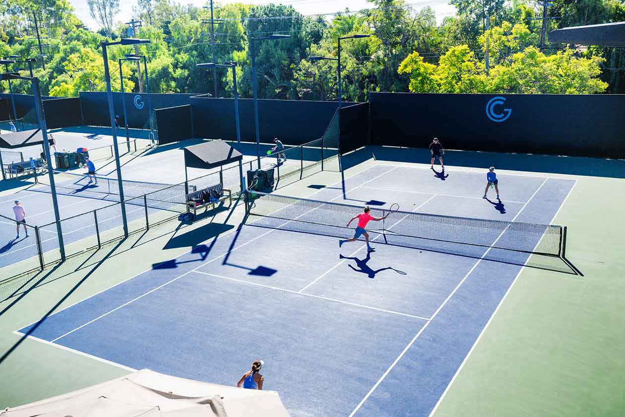 Picture-Perfect Private Club Tennis Courts in LA for Filming