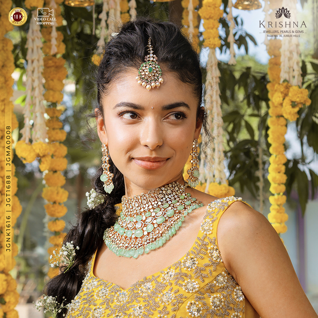 Embrace Timeless Elegance with South Indian Wedding Gold Jewellery Set  from Krishna Jewellers