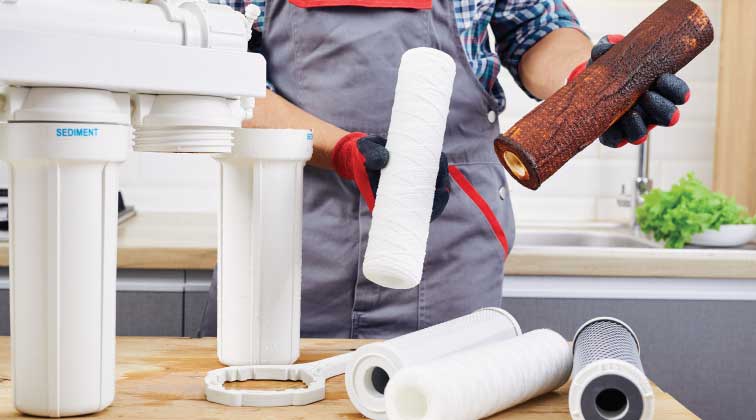 How does a iron filter work?