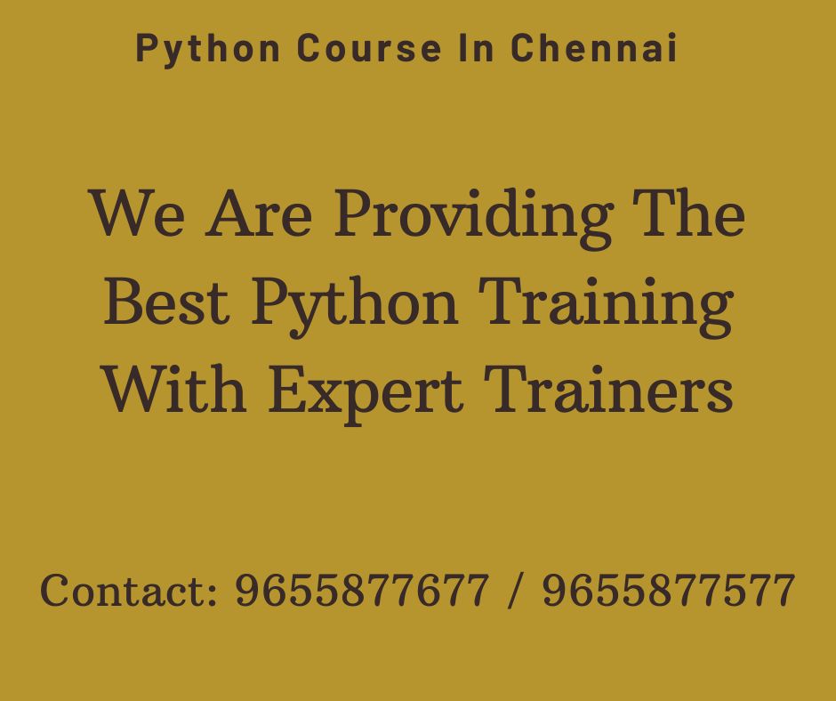 Python Training in Chennai