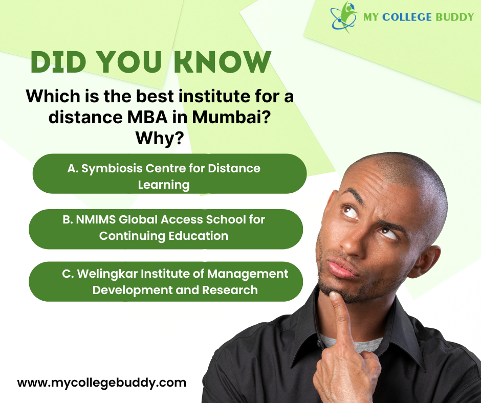 Which is the best institute for a distance MBA in Mumbai? Why?