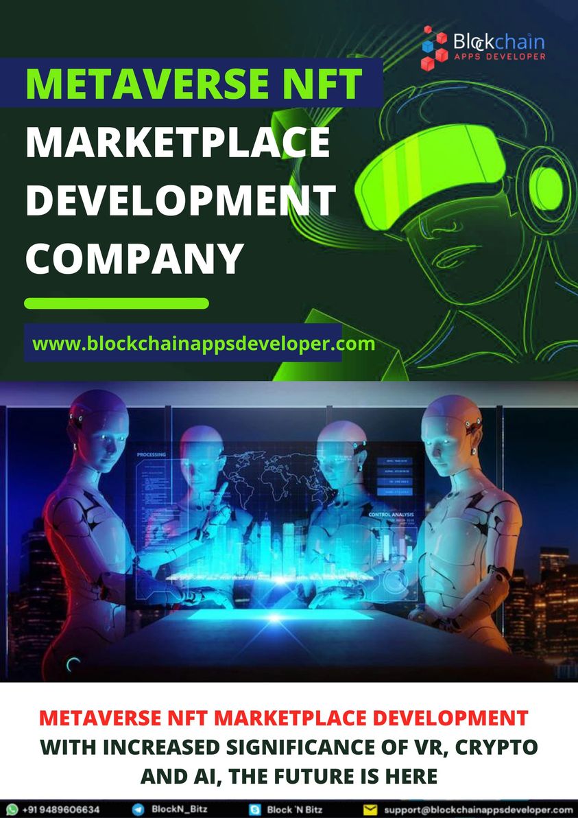 Metaverse NFT Marketplace Development Company - Build your decentralized metaverse NFT marketplace platform with the best Metaverse Development Company