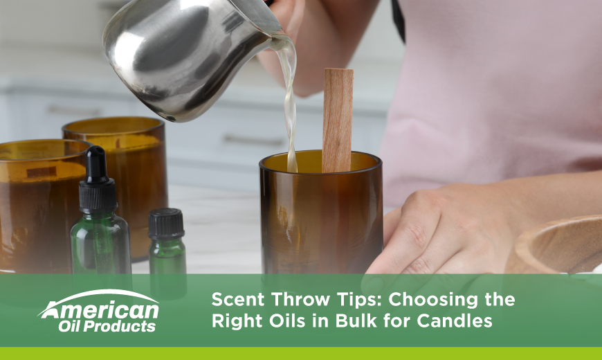Scent Throw Tips: Choosing the Right Oils in Bulk for Candles