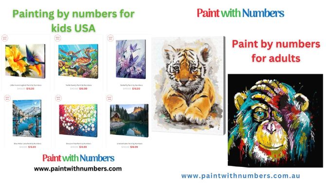 Painting by numbers for kids 
