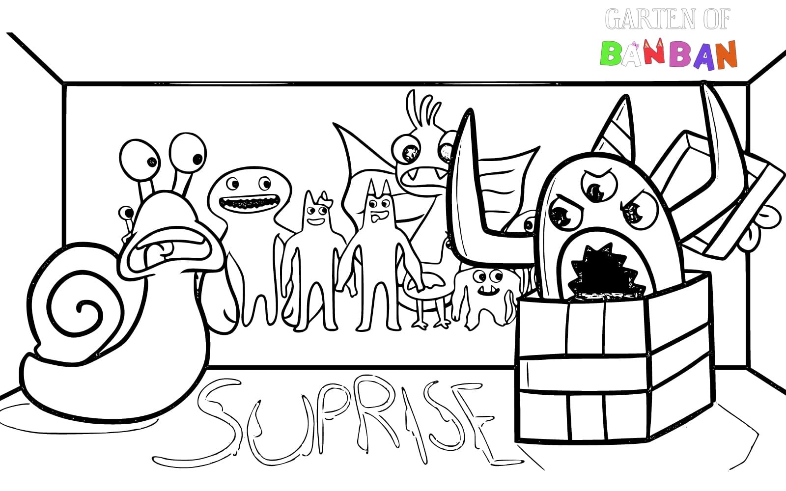 Dive into the Macabre with Garten of Banban Coloring Pages: A Haunting Artistic Escape