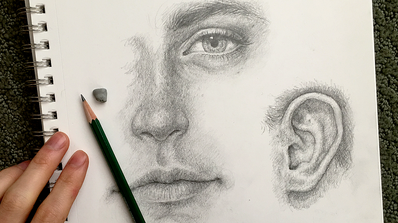 Mastering facial features by painting