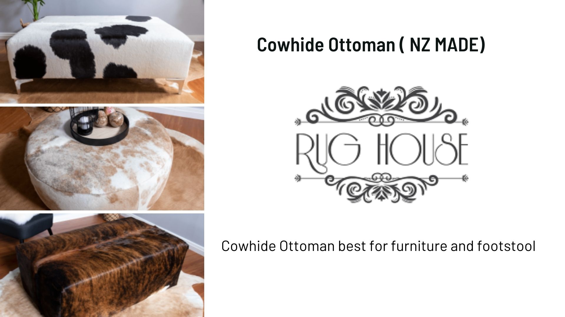 Cowhide Ottoman Nz
