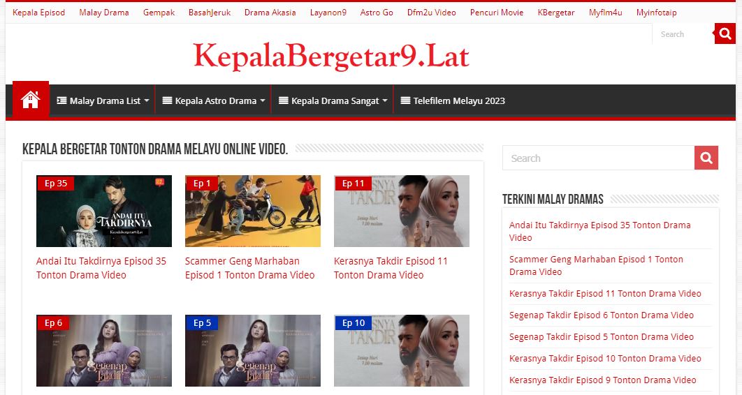 Kepala  bergetar Tonton Malay Dramas