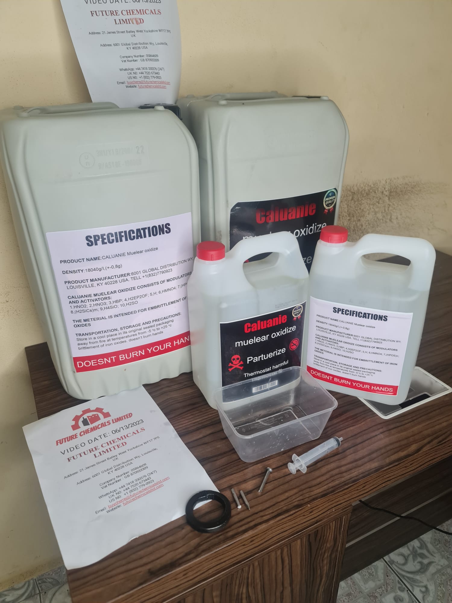 caluanie muelear oxidize formula