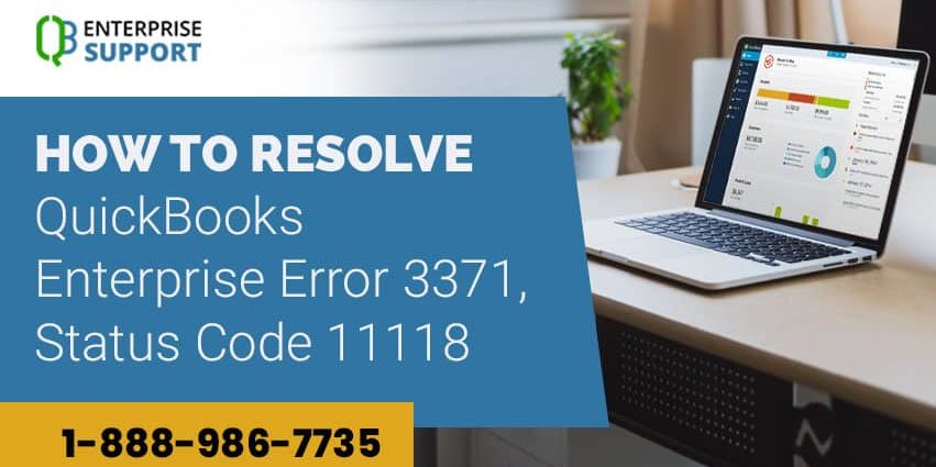 QuickBooks Error 3371 Status Code 11118 - Steps to Resolve