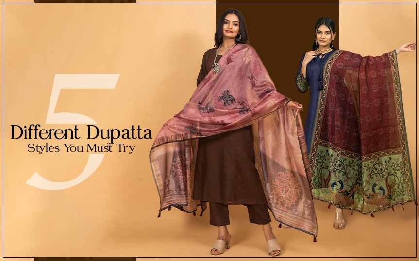 5 Different Dupatta Styles You Must Try - Ekana Label
