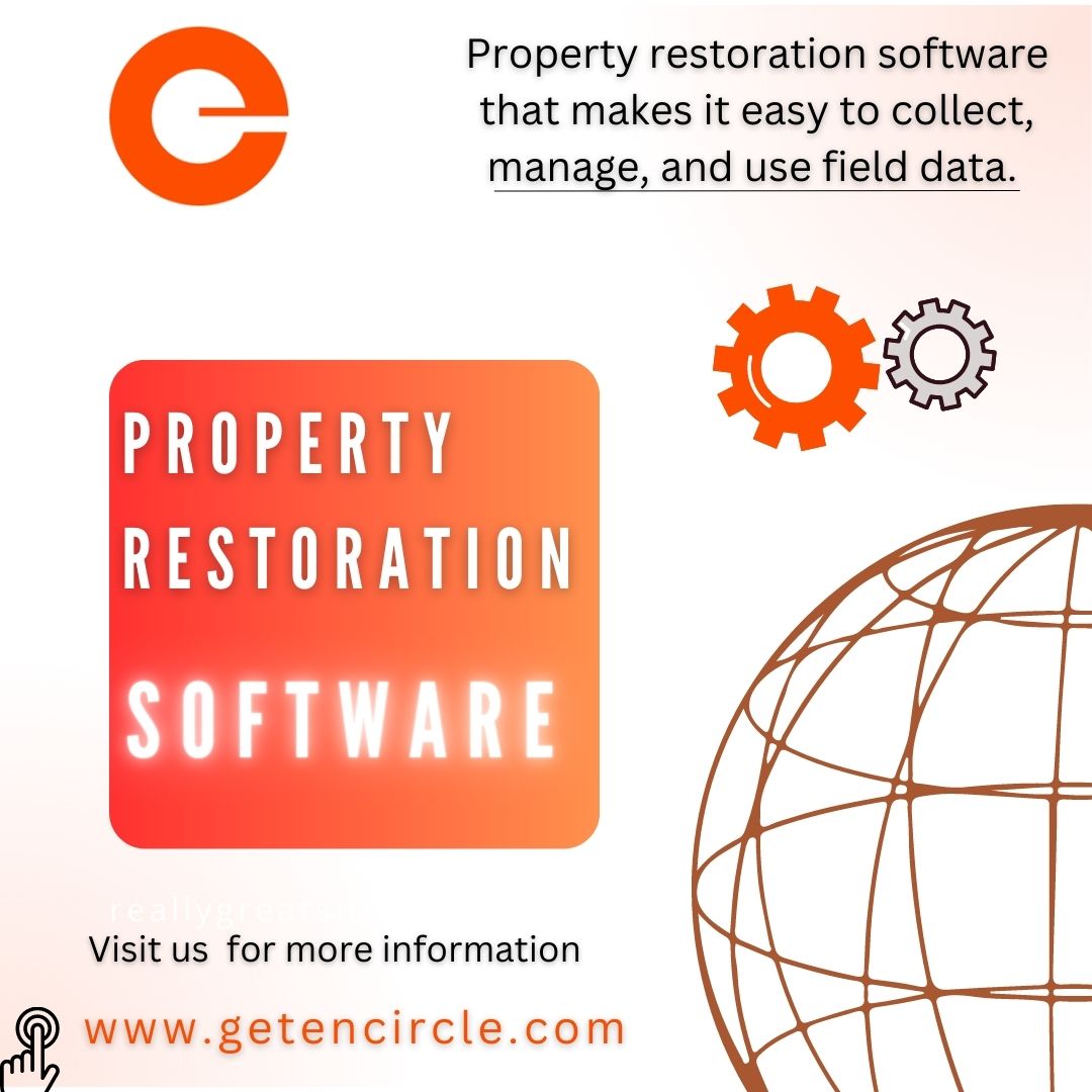 What are the benefits of using property restoration software?