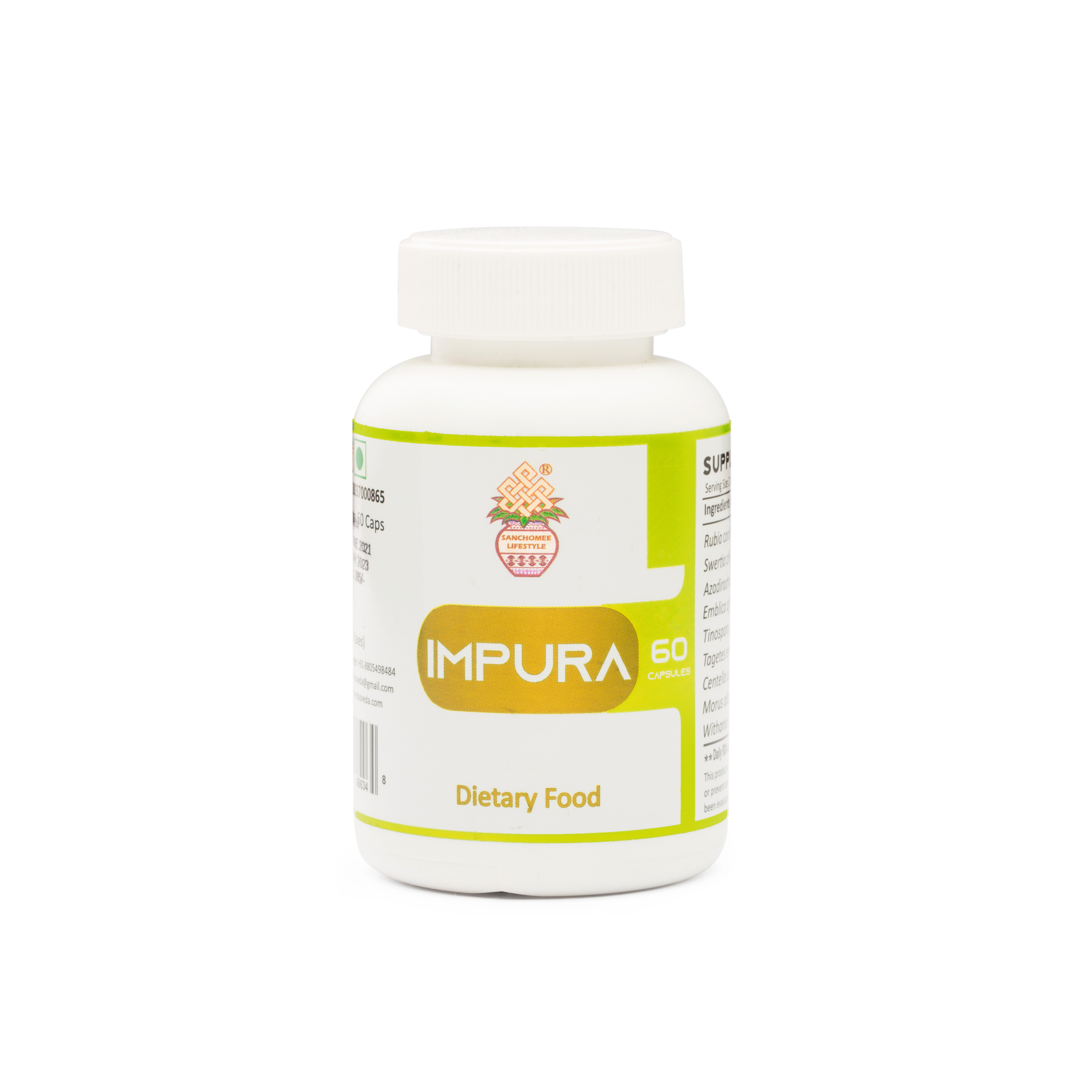 Remove toxins from your body by using Sanchomee Herboveda's impura capsule 