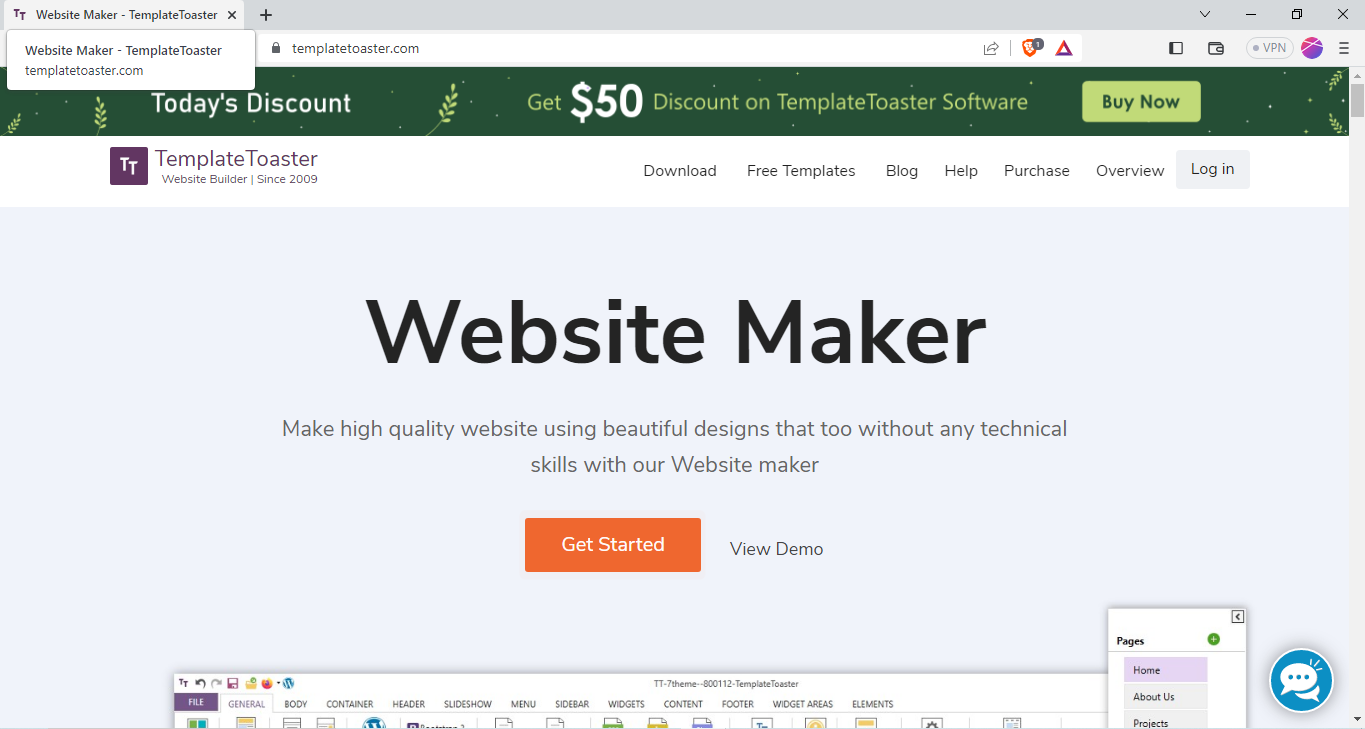 What is Website Maker. And what are top 10 free website maker platform ? 