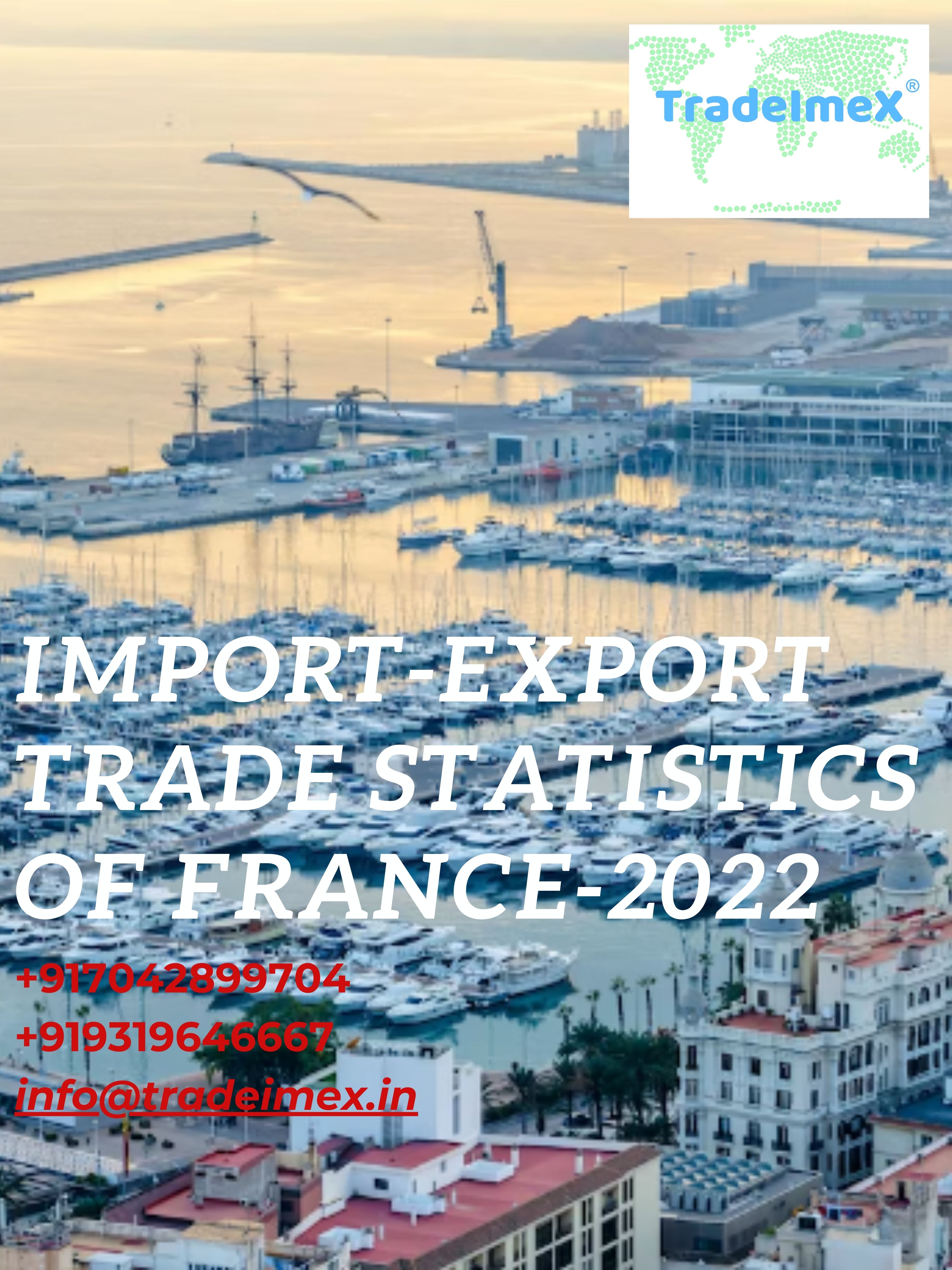 Import-export trade statistics of France-2022