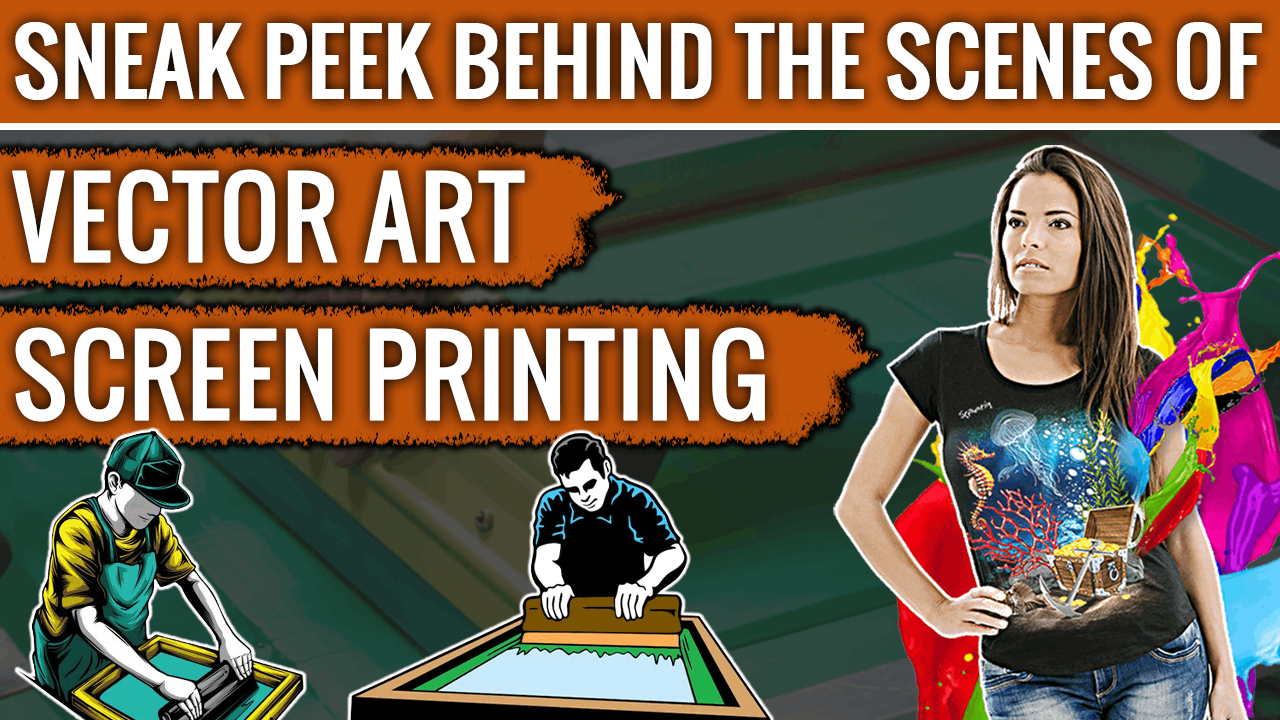 Take A Sneak Peek Behind The Scenes Of Vector Art Screen Printing.