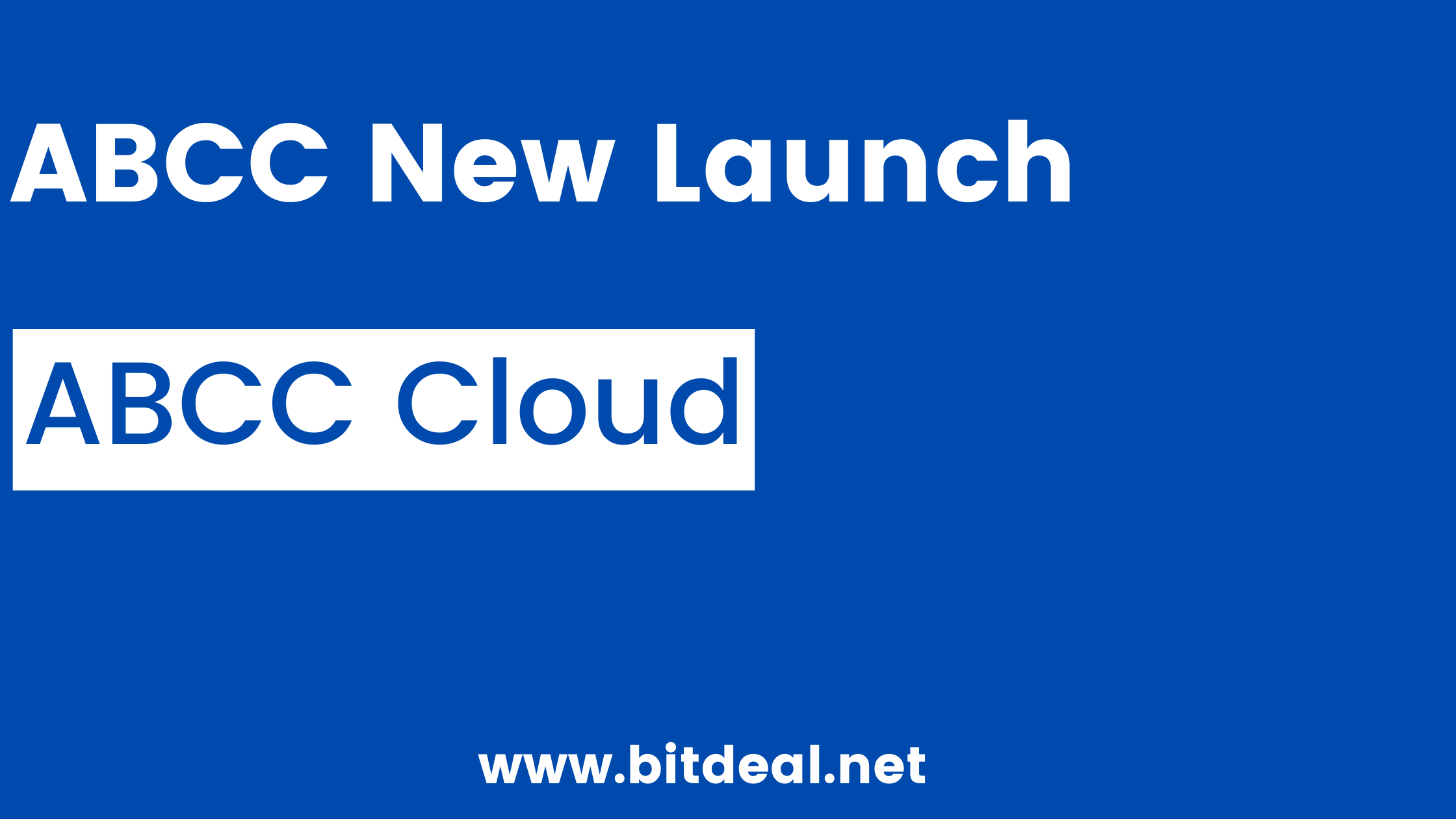 ABCC Cloud, the terrific launch of ABCC Exchange