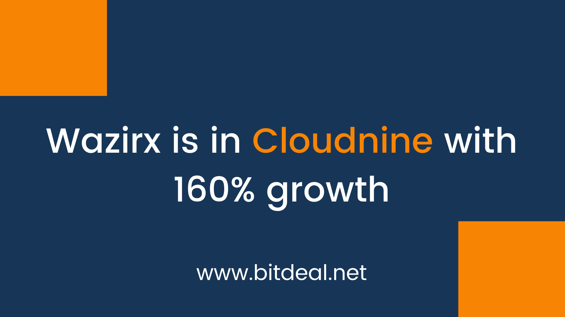 Wazirx is in Cloudnine with 160% growth