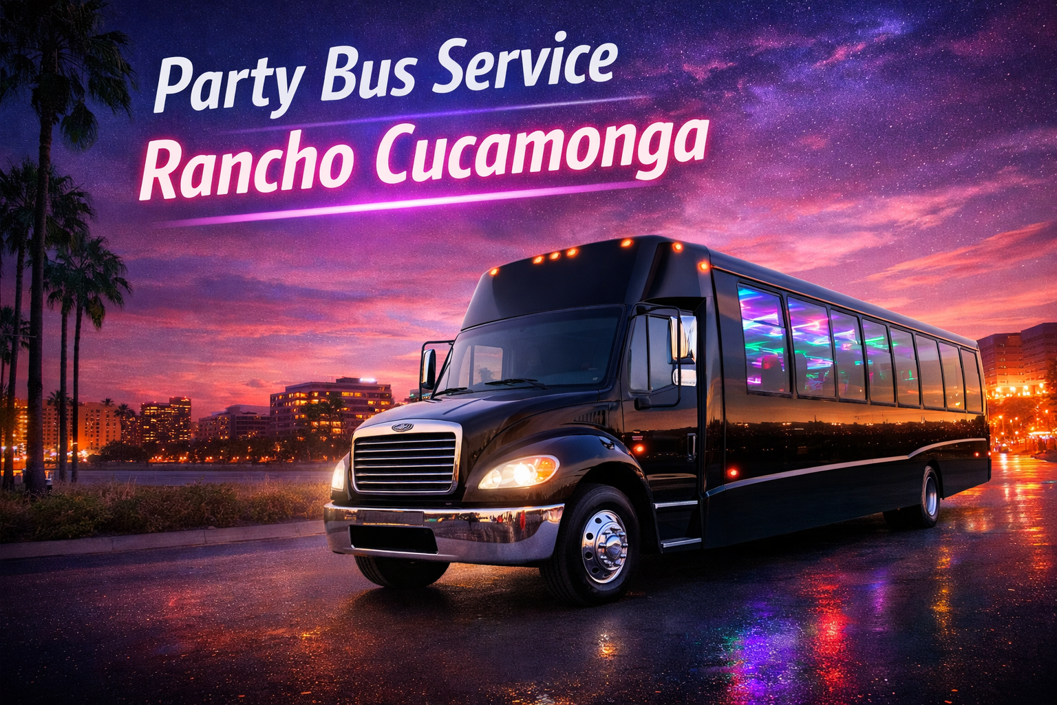 Party Bus Service Rancho Cucamonga  The Ultimate Luxury Experience with Moonlight LS