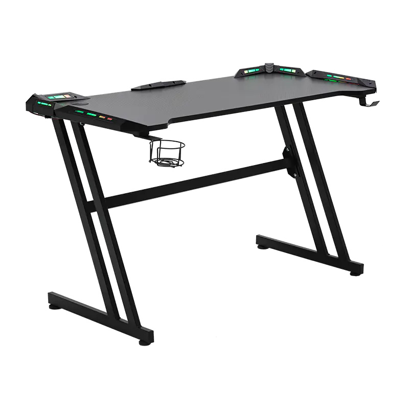 Z Shaped Video gaming Desk - Sturdy Table With Great Support