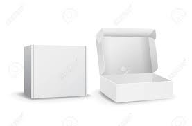 white cardboard boxes