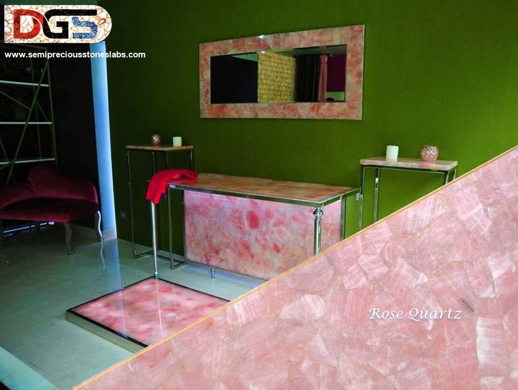 Semi Precious Quartz Slabs Divya Gem Stonex