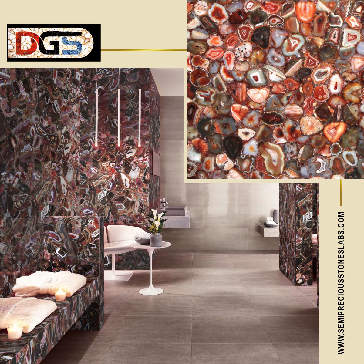 Semi Precious Stone Slabs