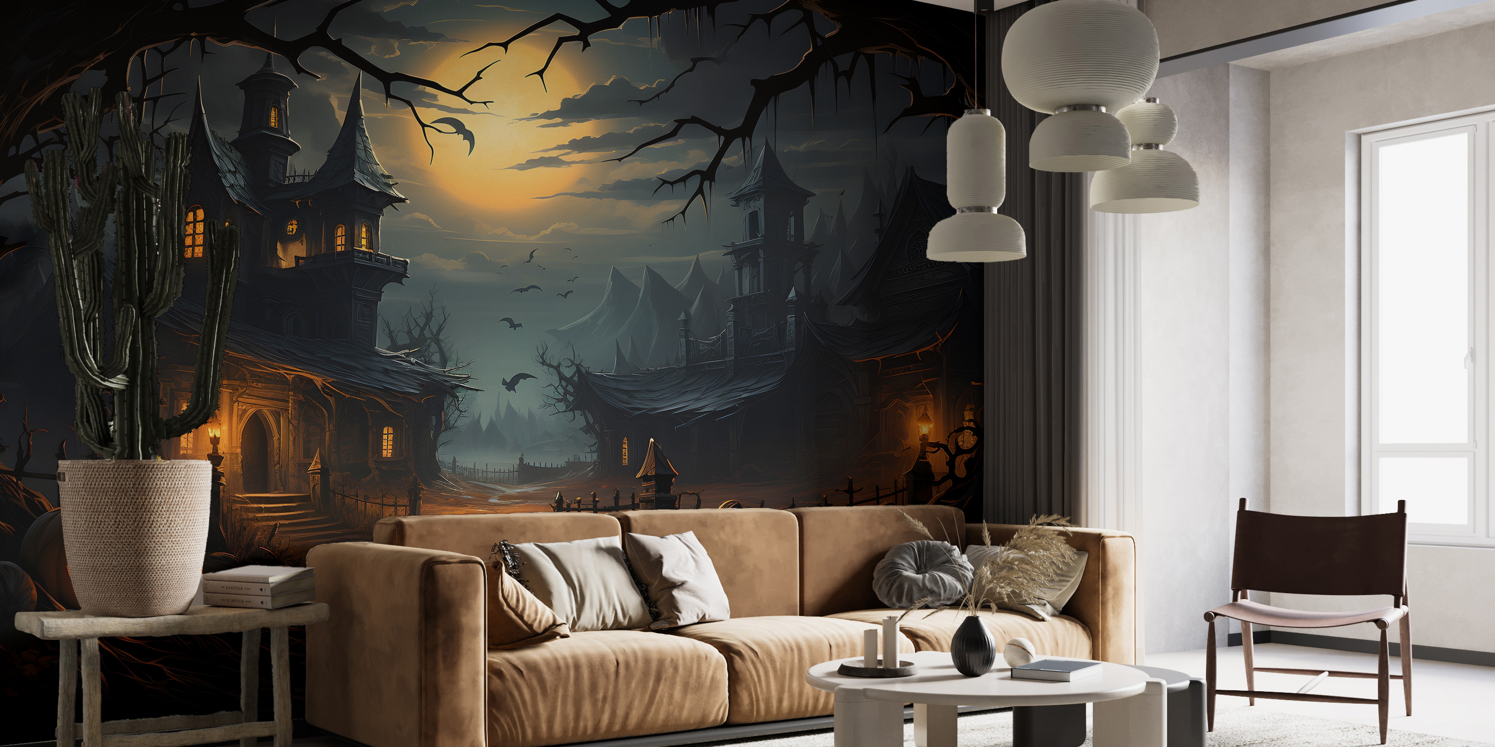 Bone-Chilling Wall Art: Creepy Halloween Wallpaper for a Spooky Home