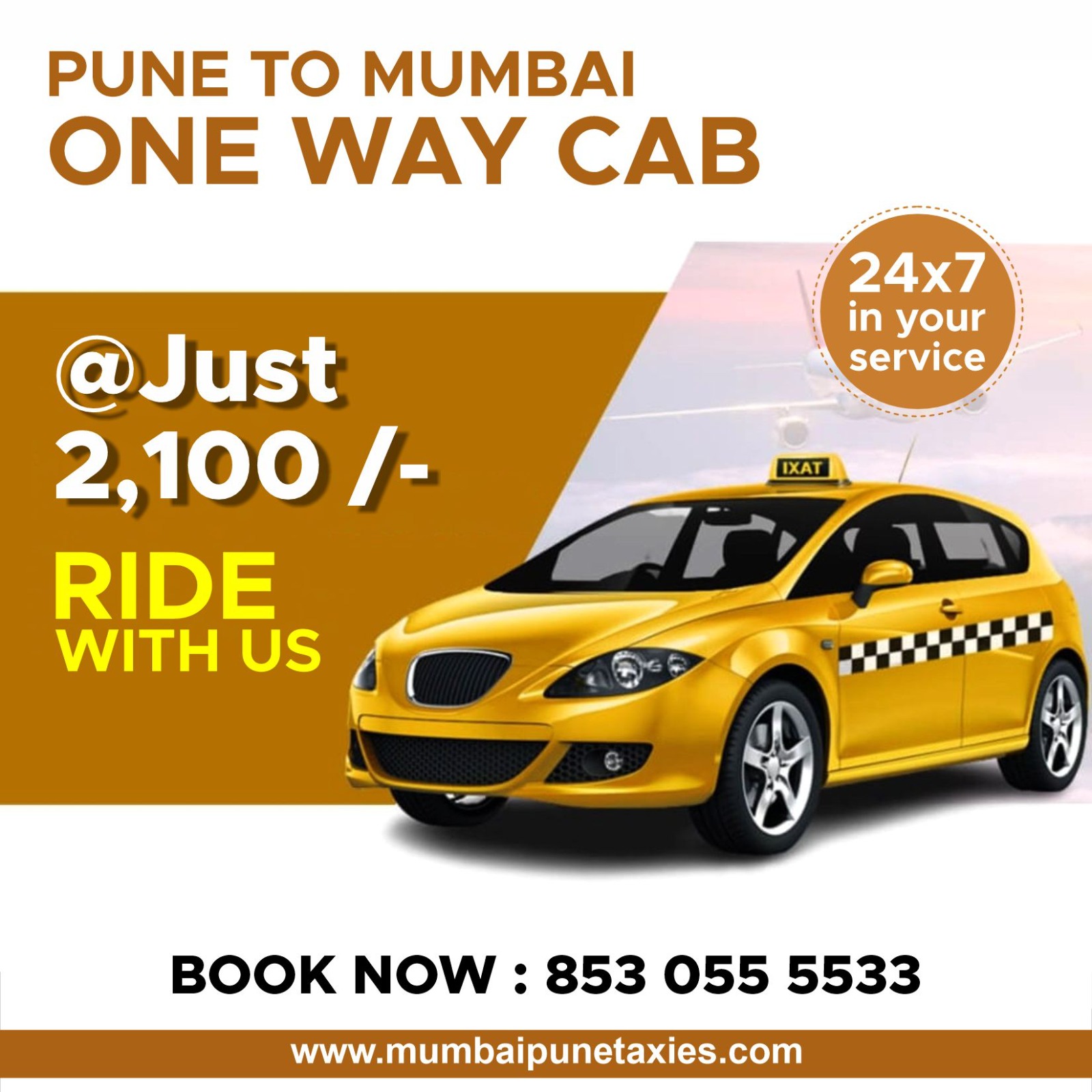 Pune to Mumbai One Way Taxi Service