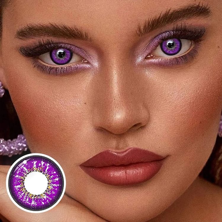 "Vika Snow Purple Contact Lenses: Unleashing Your Inner Purple Pizzazz (with a Dash of Hilarity)"