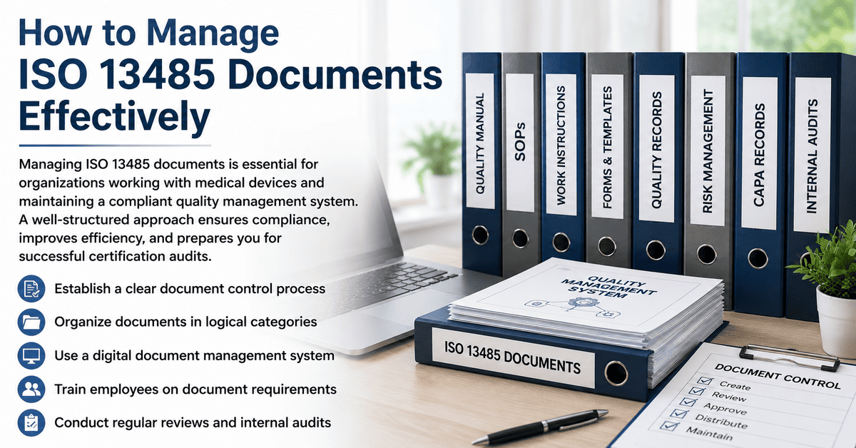 How to Manage ISO 13485 Documents Effectively