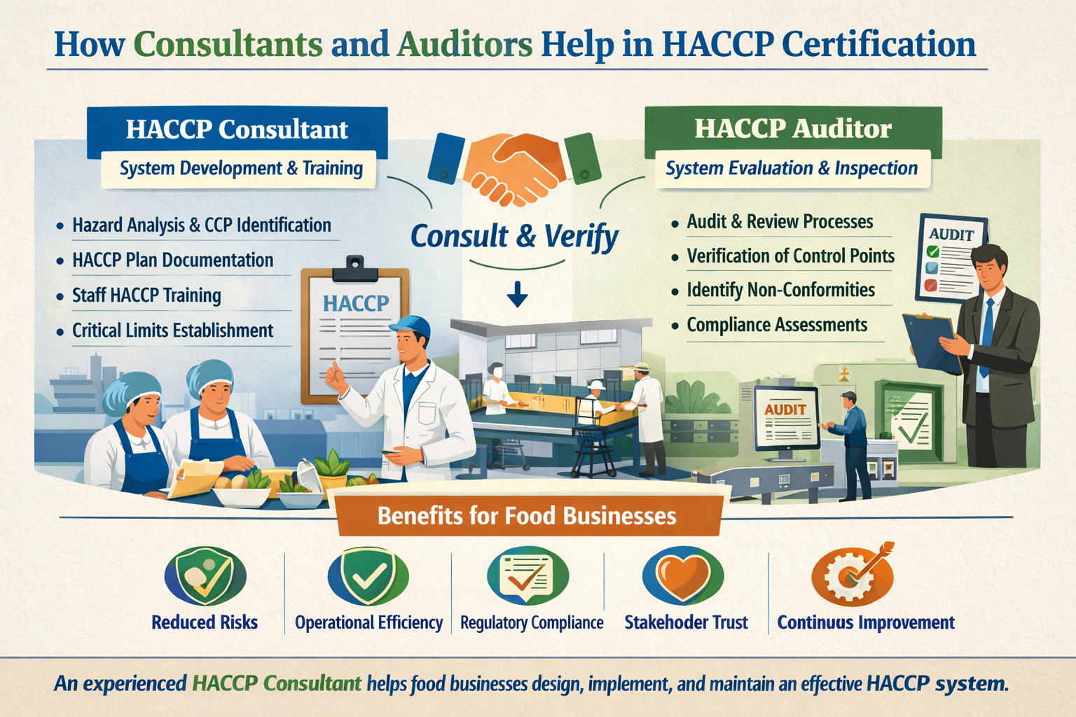 How Consultants and Auditors Help in HACCP Certification