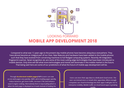 Looking forward: Mobile app development 2018
