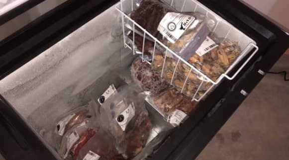 Preparing raw meal prep for dogs