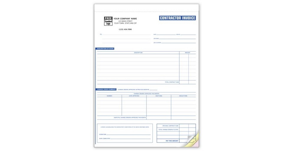 The Benefits of Using Pre-Made Contractor Invoices
